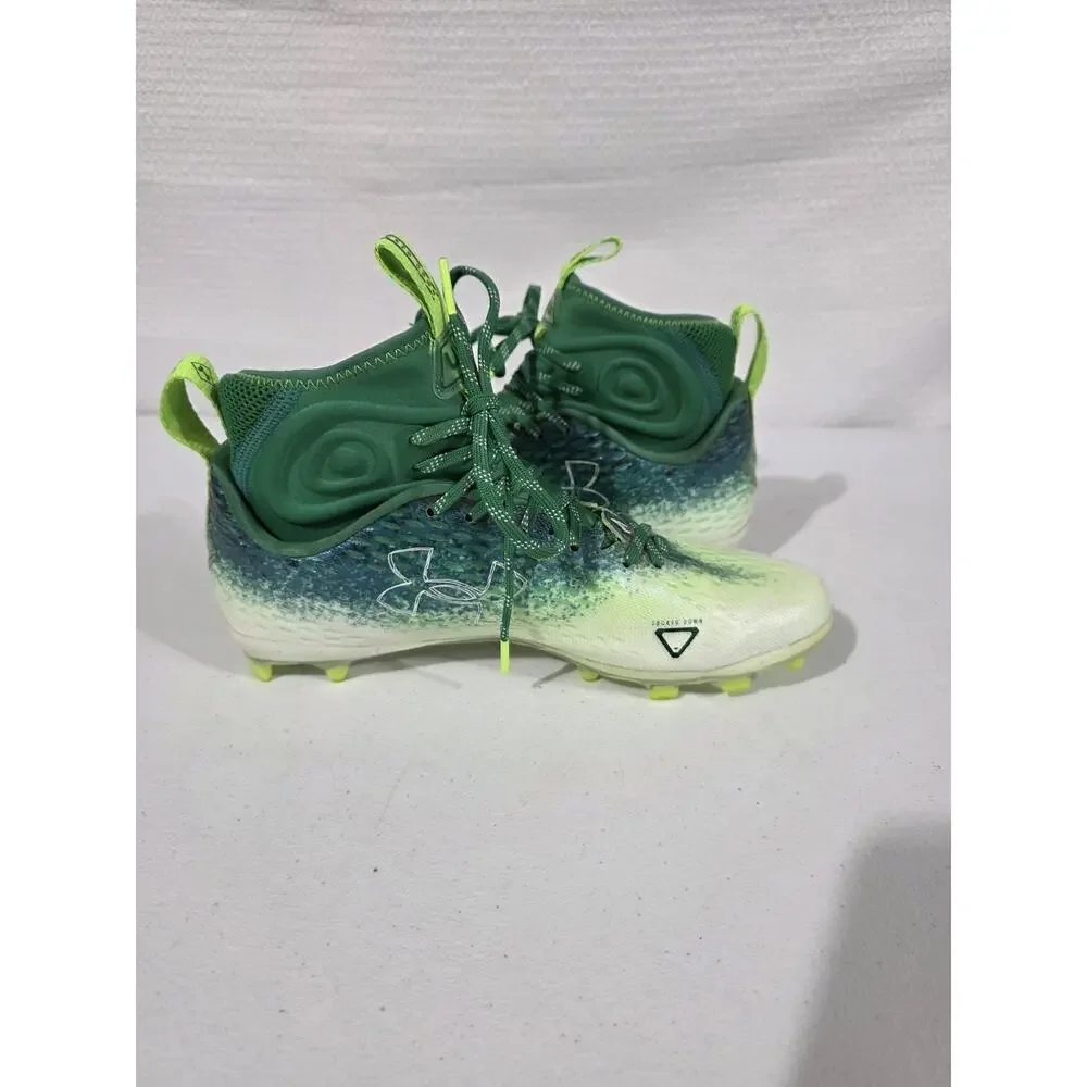 Under Armour 3026576-300 Football Cleats Green Mens Size 9 UA